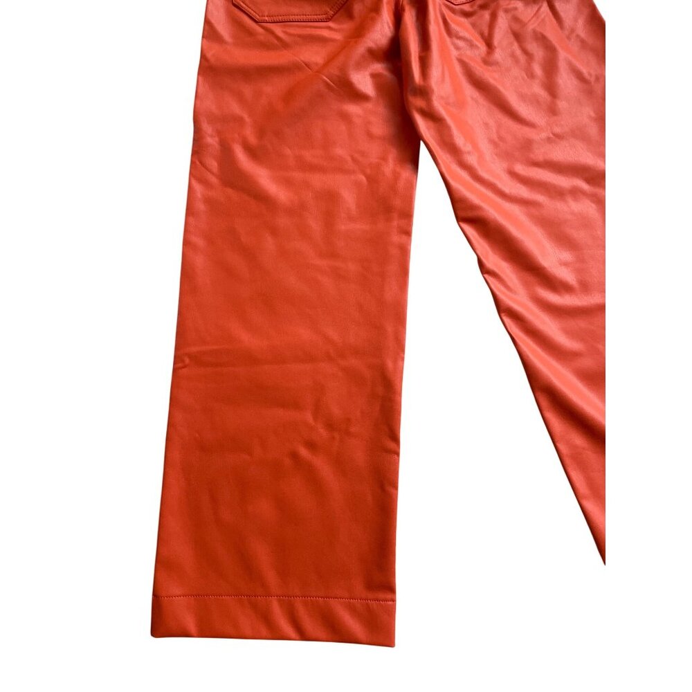 Anthropologie Maeve Women's 23 Colette High rise Wide leg Orange Crop pant - Picture 10 of 11